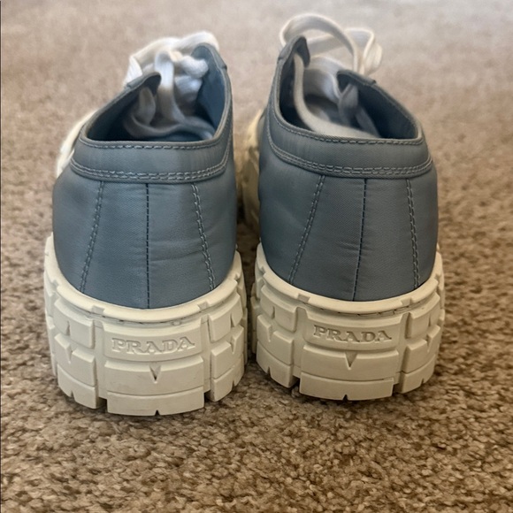 Prada light blue platform sneakers size 8 - Picture 7 of 12